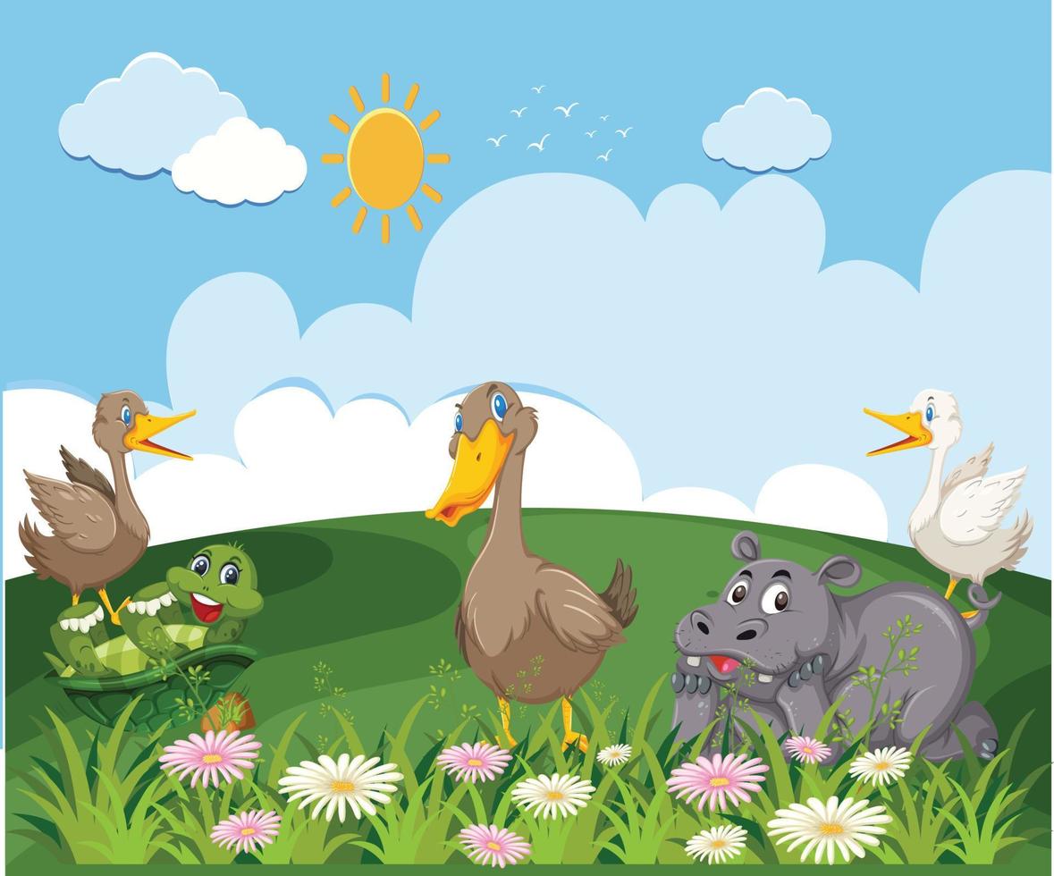 Cute Animals illustration vector