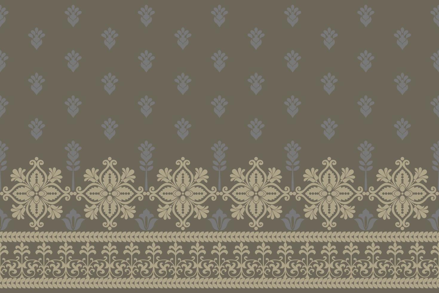 Floral seamless pattern. Vector indian decorative wallpaper. Batik indonesia. Colorful pattern with paisley and stylized flowers. Design for wrapping paper, cover, fabric, textile, wallpaper, curtains