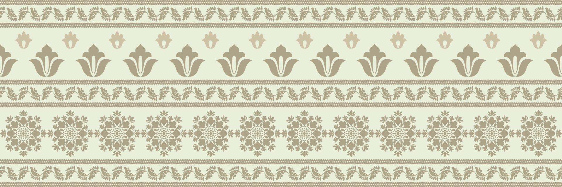 Floral seamless pattern. Vector indian decorative wallpaper. Batik indonesia. Colorful pattern with paisley and stylized flowers. Design for wrapping paper, cover, fabric, textile, wallpaper, curtains