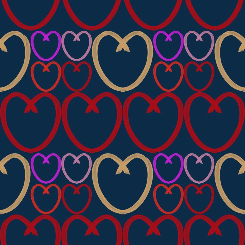 seamless pattern with heart illustration design photo