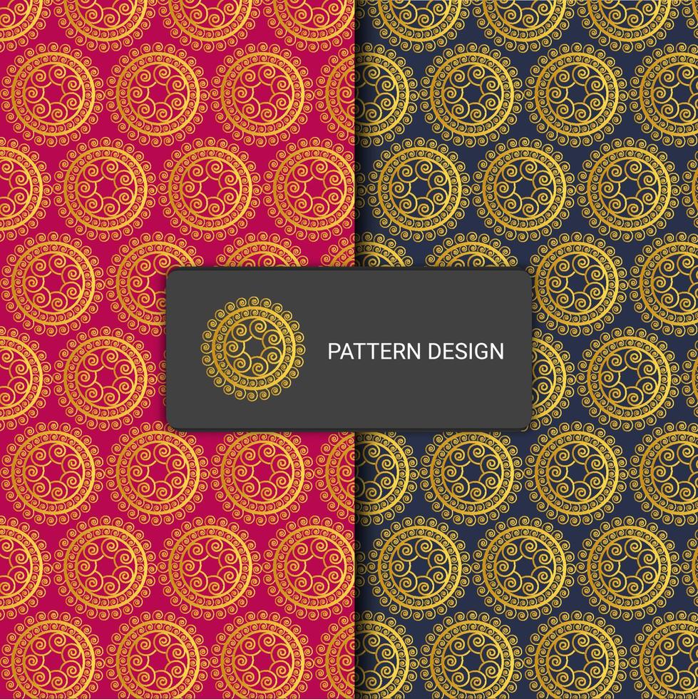 Vector luxury gold pattern design