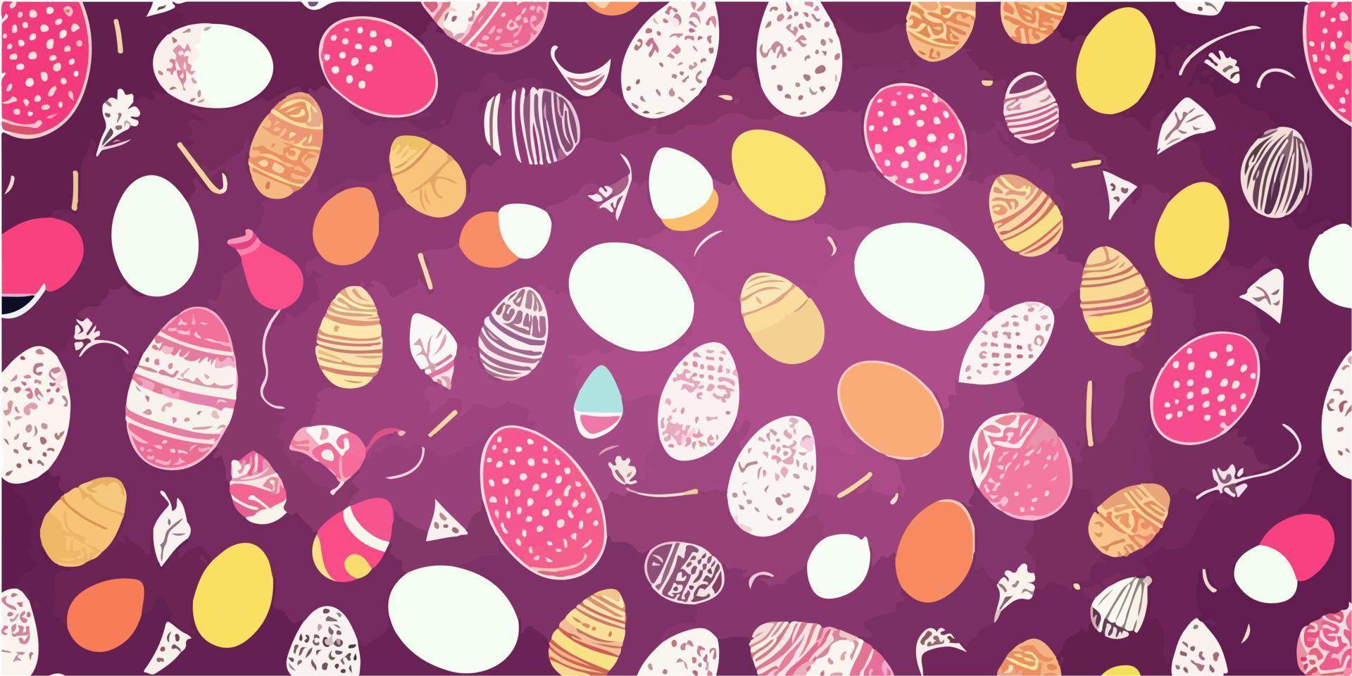 Decorative Vector Easter Egg Illustration