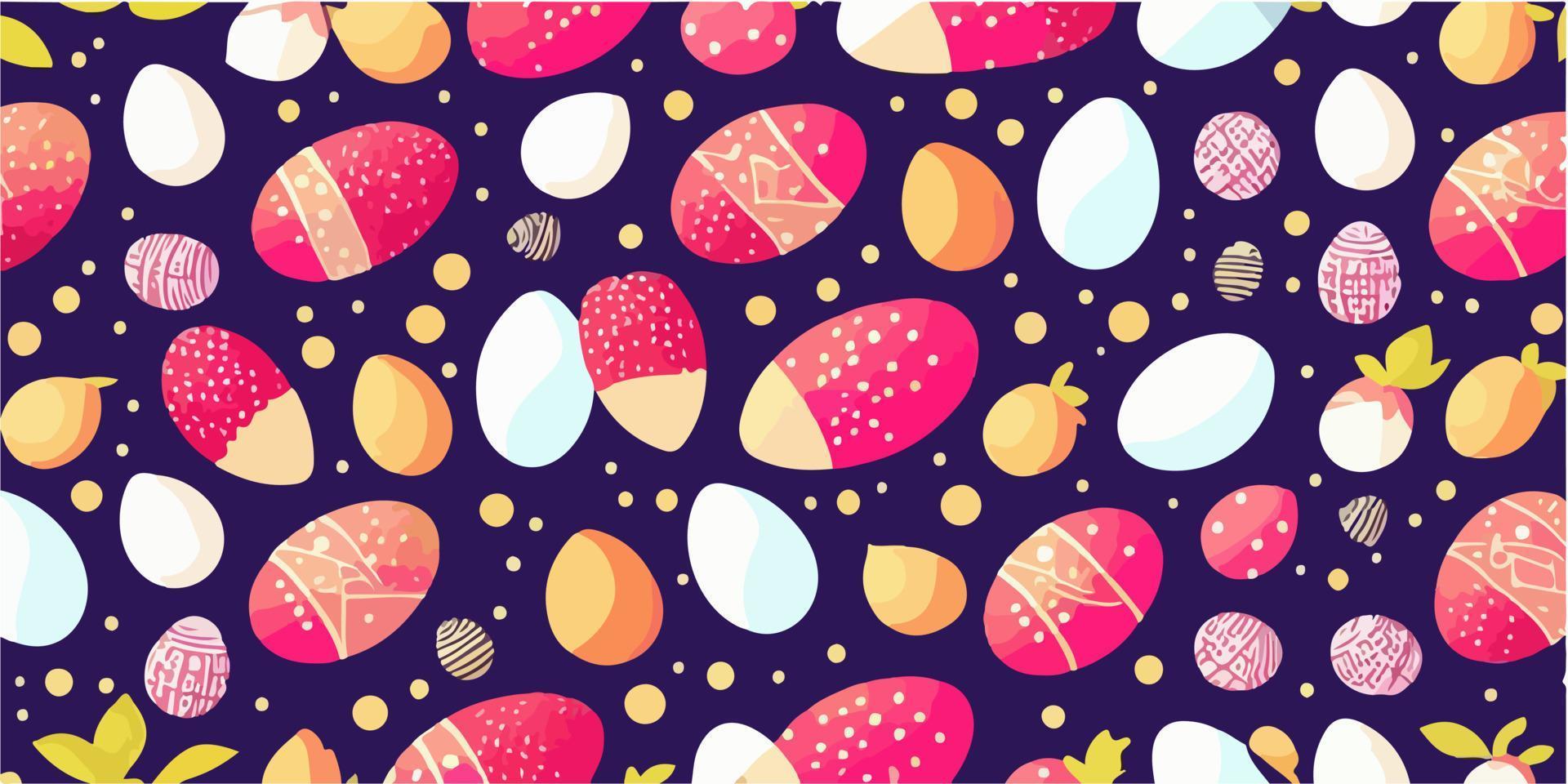 Vector Illustration of Artistic Easter Background