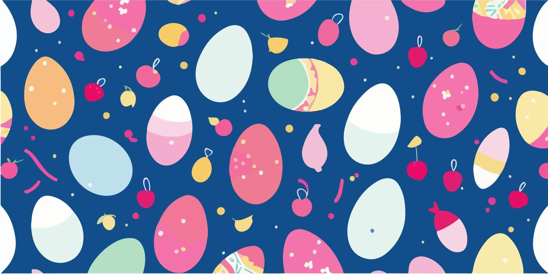 Vector Easter Egg and Chick Illustration with Hand Drawn Style