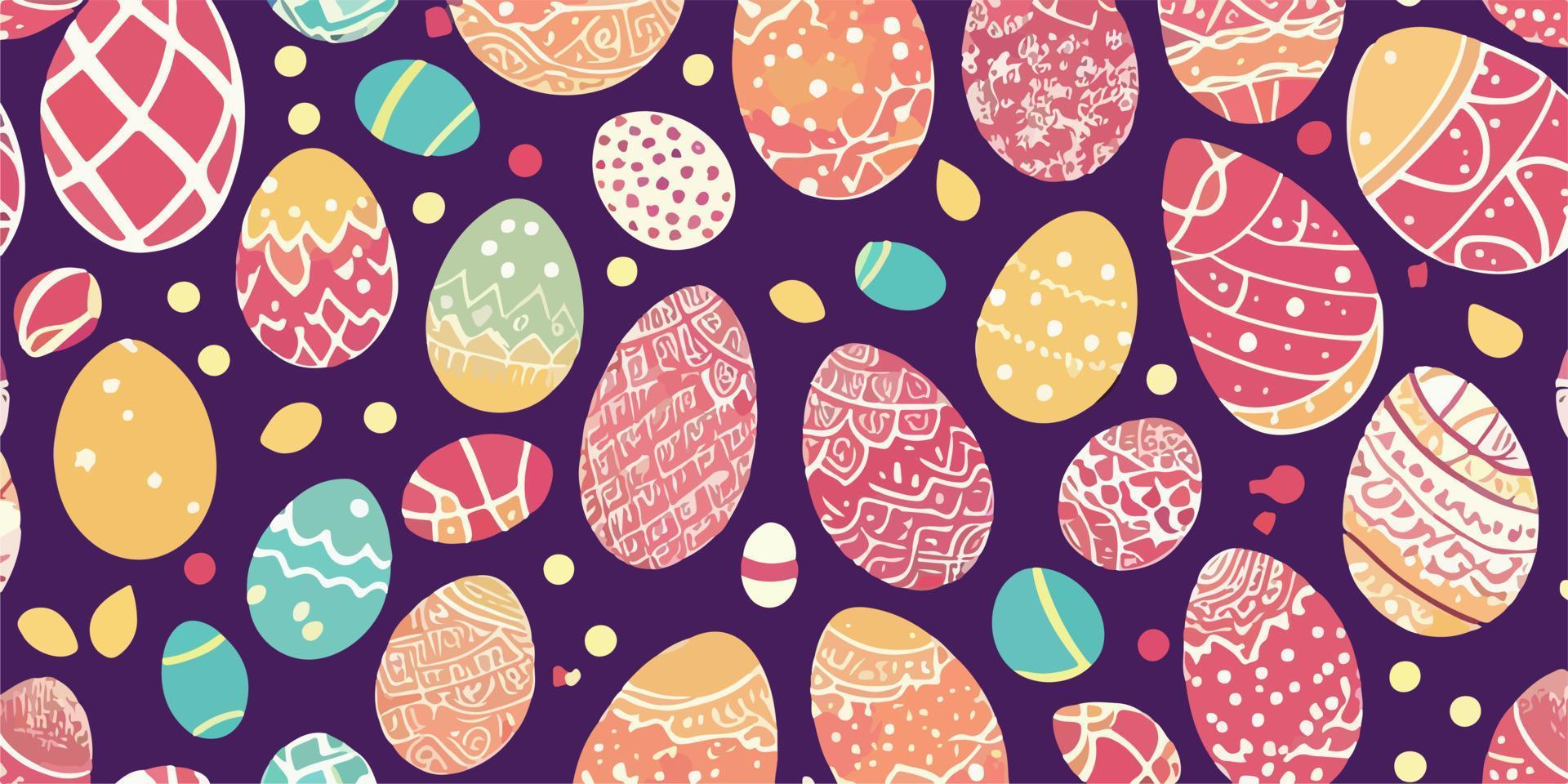 Vector Easter Egg Doodle Illustration for Coloring Books and Pages