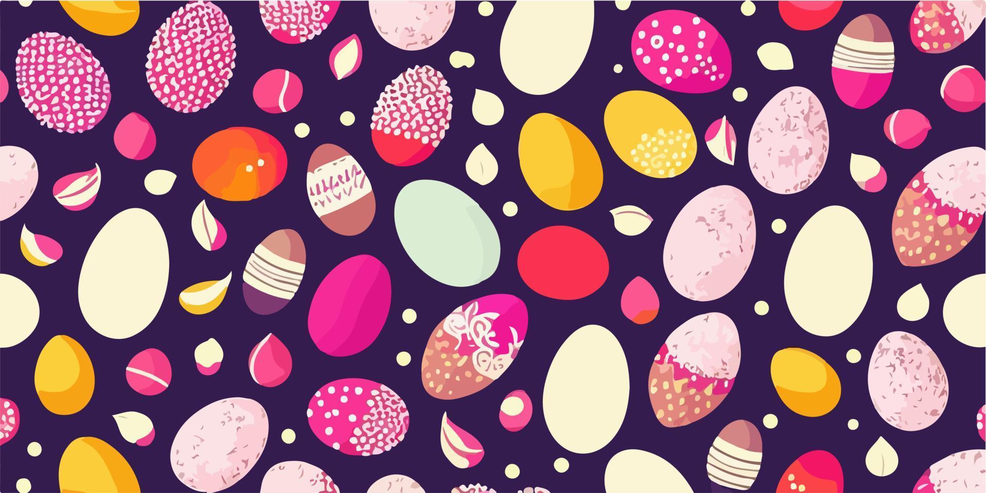 Vector Colorful Easter Egg Decorations for Parties and Events