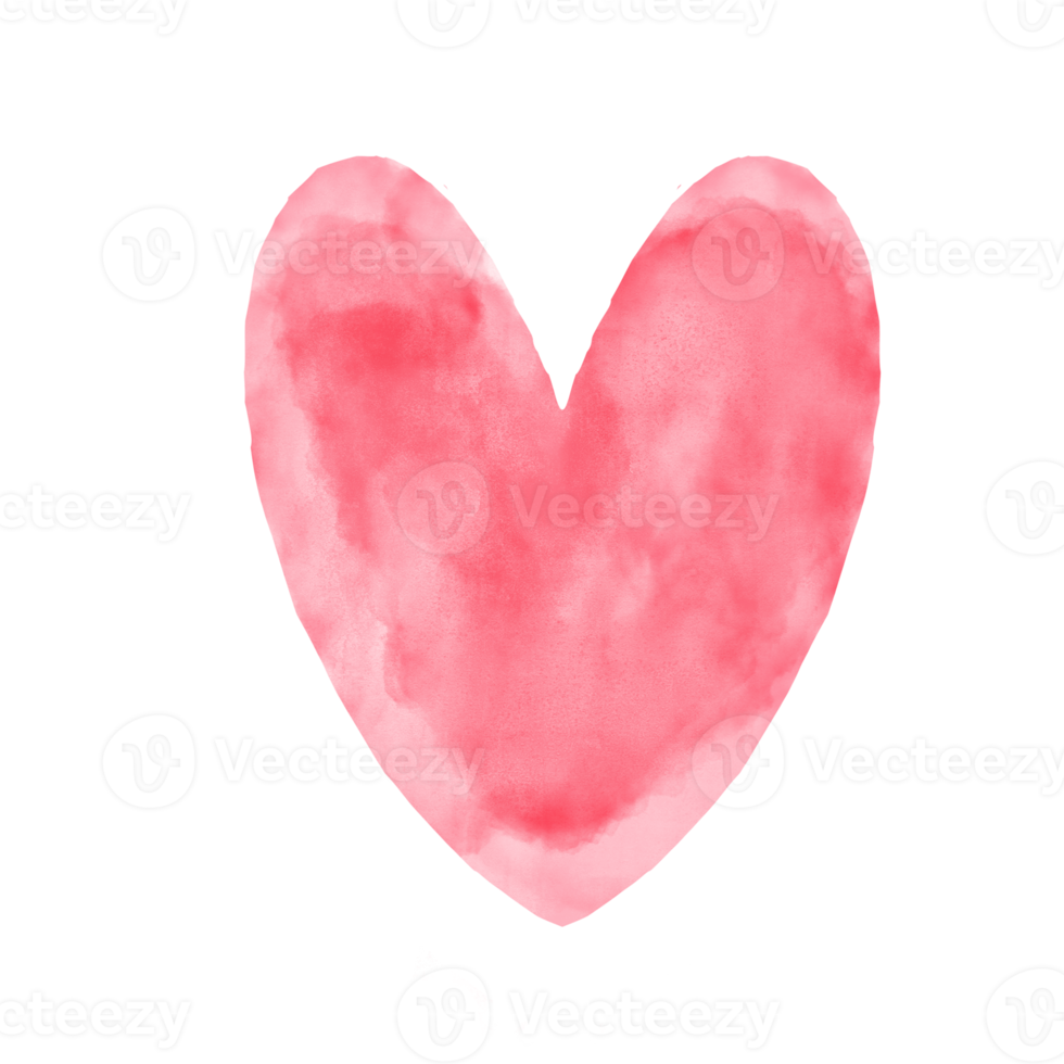 waterverf hart set, concept liefde, Valentijnsdag dag icoon waterverf set, waterverf geschilderd roze hart png