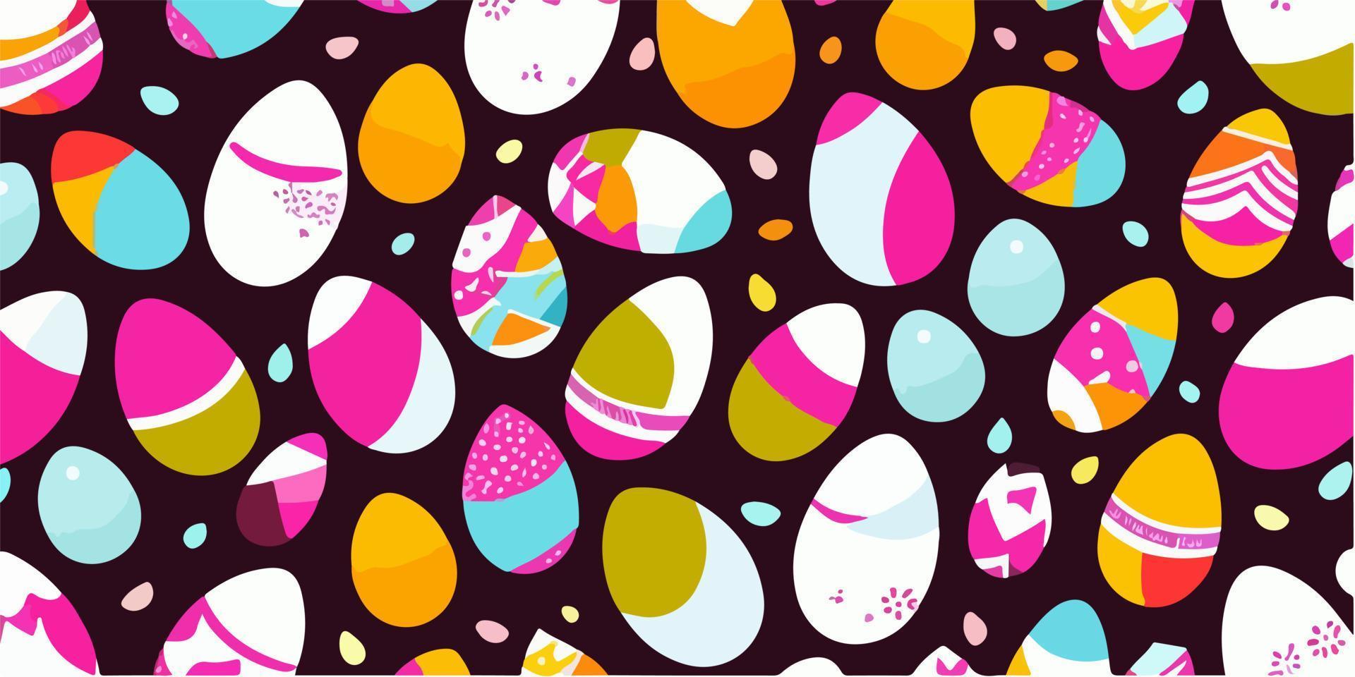 vector ilustración de Pascua de Resurrección huevo fiesta tarjeta