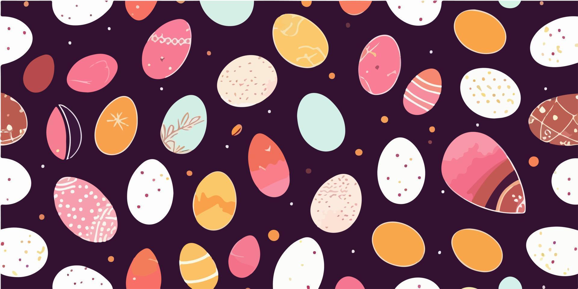 Vector Illustration of Easter Egg Symbolic Drawing