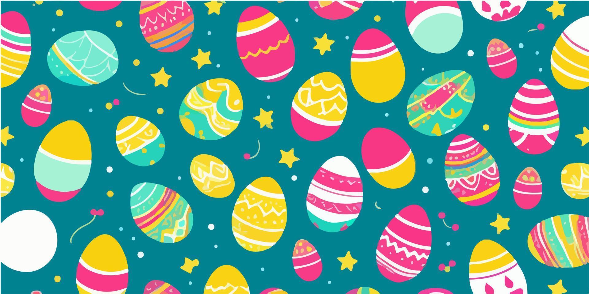 Vector Illustration of Easter Egg Pastel Colors