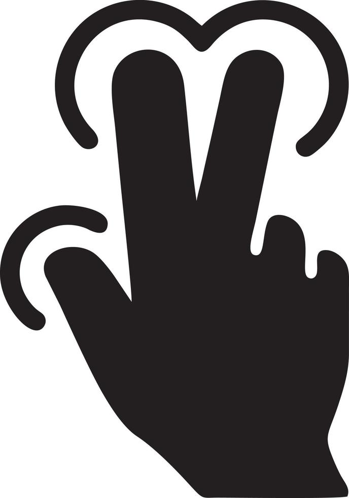 Hand icon symbol vector image. Illustration of the isolated finger hand touch human design. EPS 10