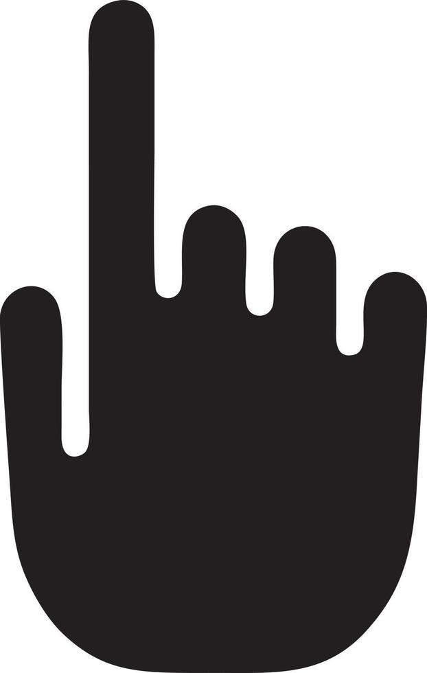 Hand icon symbol vector image. Illustration of the isolated finger hand touch human design. EPS 10