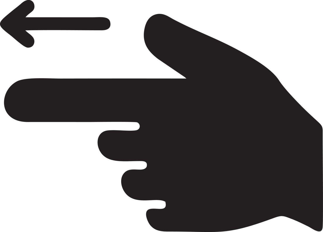 Hand icon symbol vector image. Illustration of the isolated finger hand touch human design. EPS 10