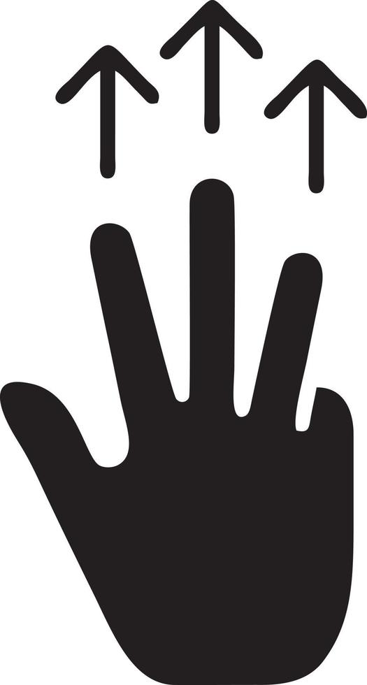 Hand icon symbol vector image. Illustration of the isolated finger hand touch human design. EPS 10