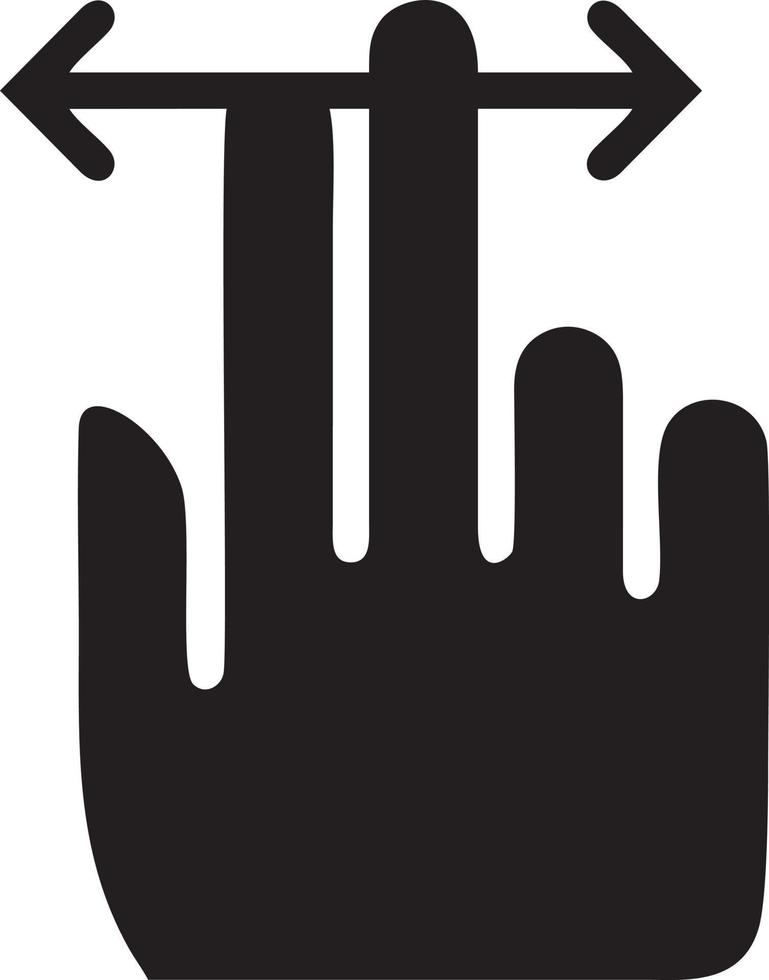 Hand icon symbol vector image. Illustration of the isolated finger hand touch human design. EPS 10