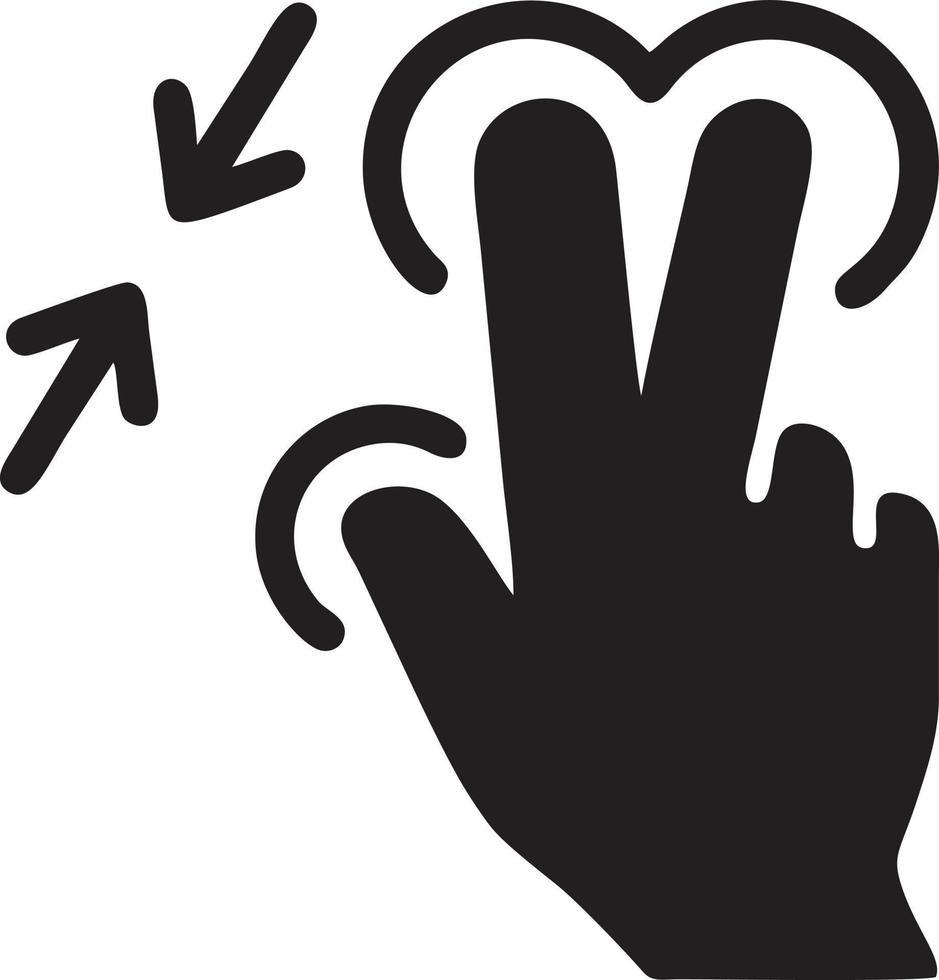 Hand icon symbol vector image. Illustration of the isolated finger hand touch human design. EPS 10