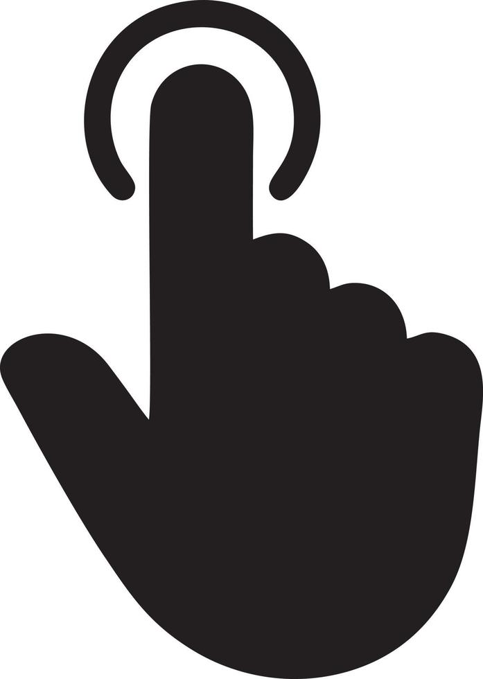 Hand icon symbol vector image. Illustration of the isolated finger hand touch human design. EPS 10