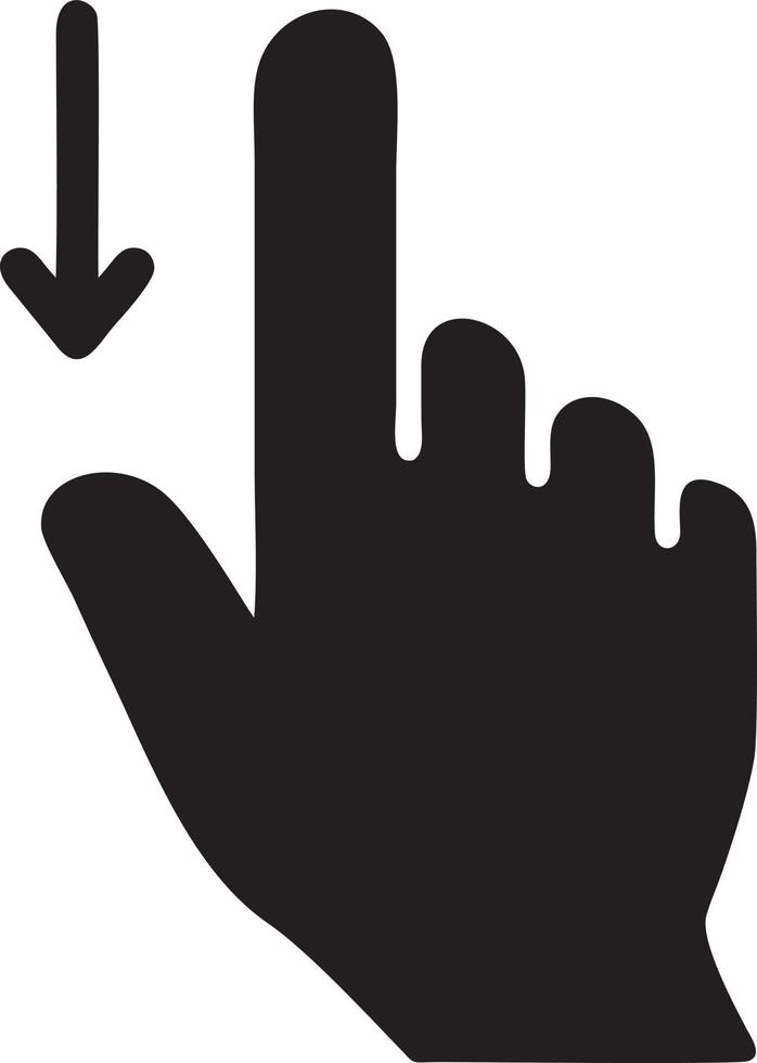 Hand icon symbol vector image. Illustration of the isolated finger hand touch human design. EPS 10