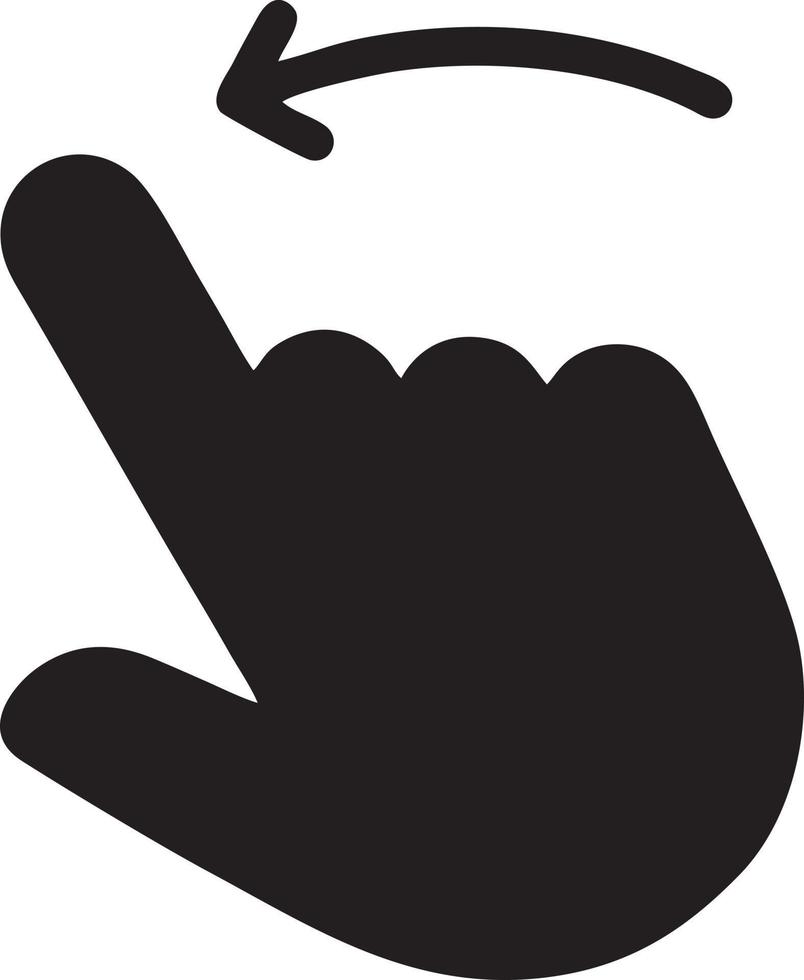 Hand icon symbol vector image. Illustration of the isolated finger hand touch human design. EPS 10