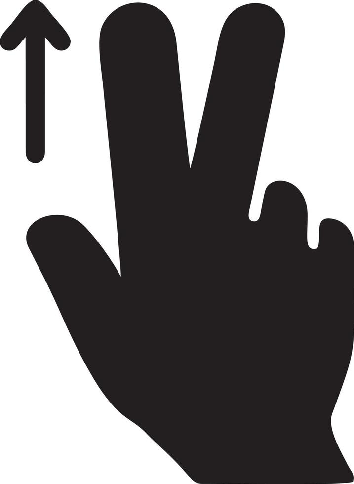 Hand icon symbol vector image. Illustration of the isolated finger hand touch human design. EPS 10