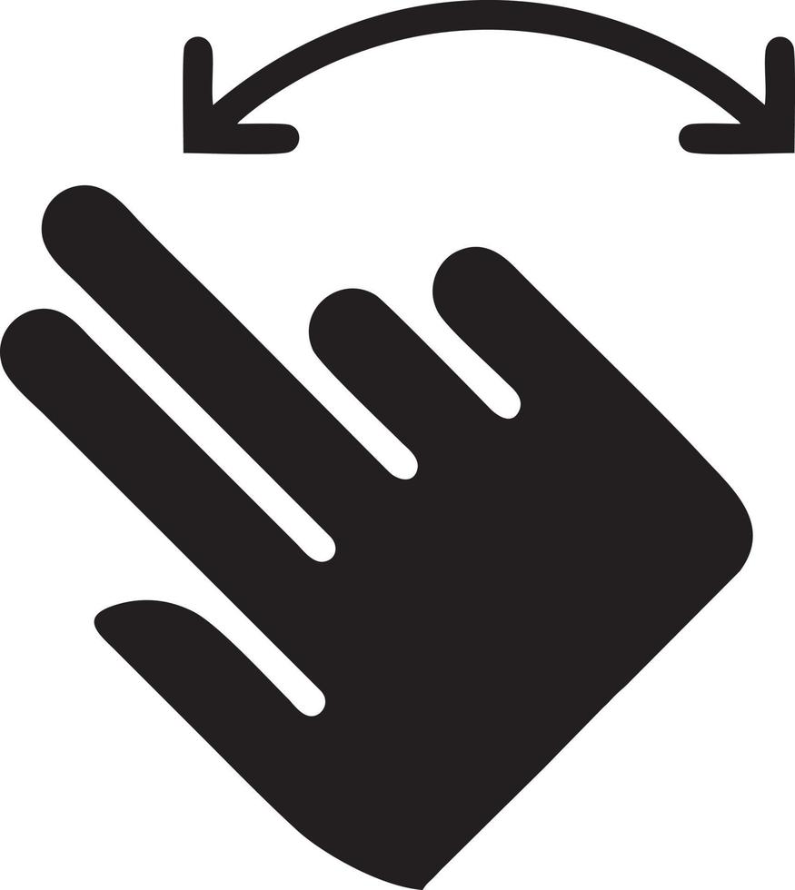 mano icono símbolo vector imagen. ilustración de el aislado dedo mano toque humano diseño. eps 10