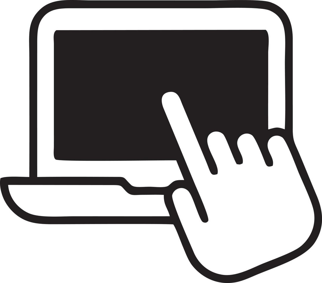 Hand icon symbol vector image. Illustration of the isolated finger hand touch human design. EPS 10