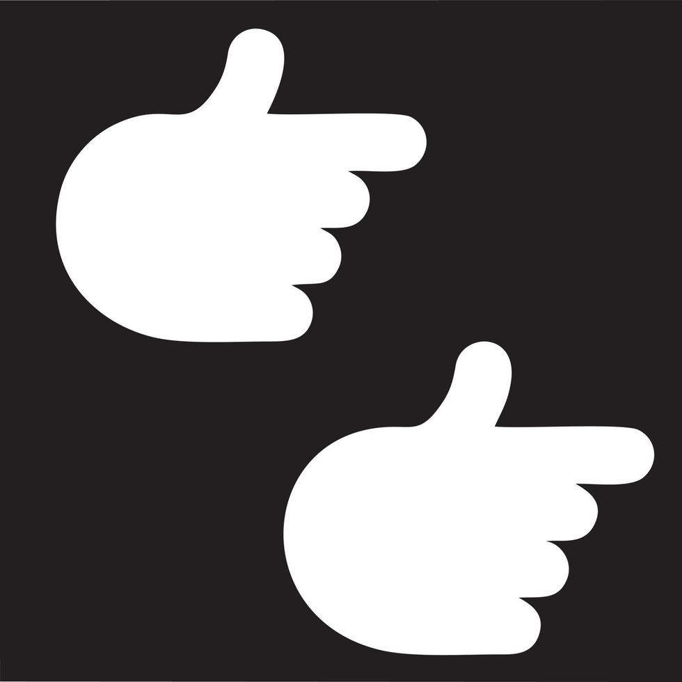 Hand icon symbol vector image. Illustration of the isolated finger hand touch human design. EPS 10