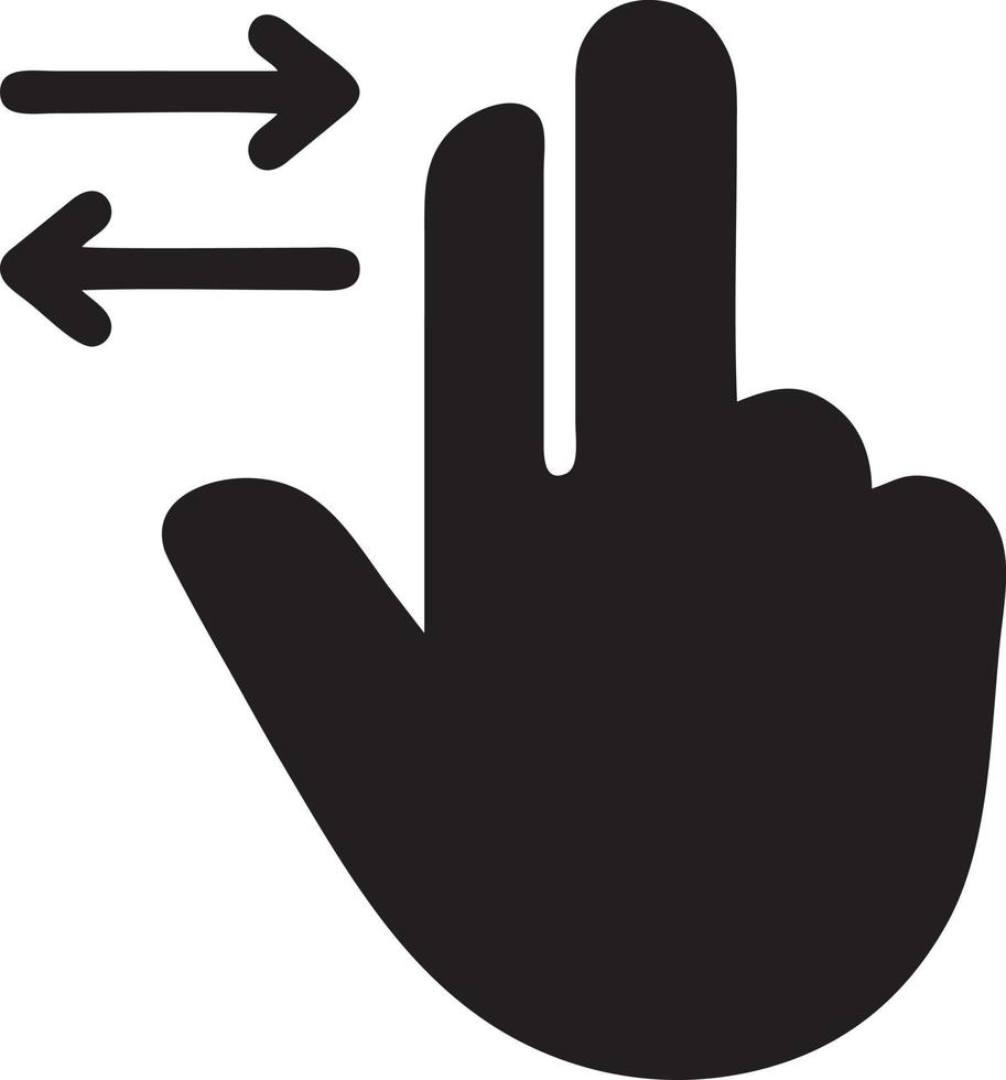 Hand icon symbol vector image. Illustration of the isolated finger hand touch human design. EPS 10