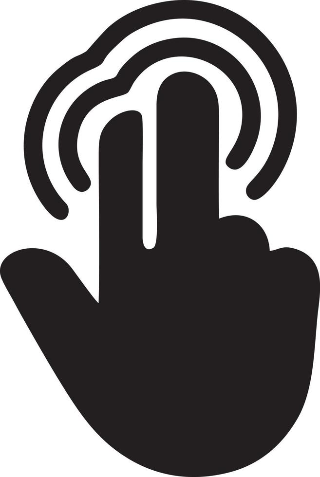 Hand icon symbol vector image. Illustration of the isolated finger hand touch human design. EPS 10