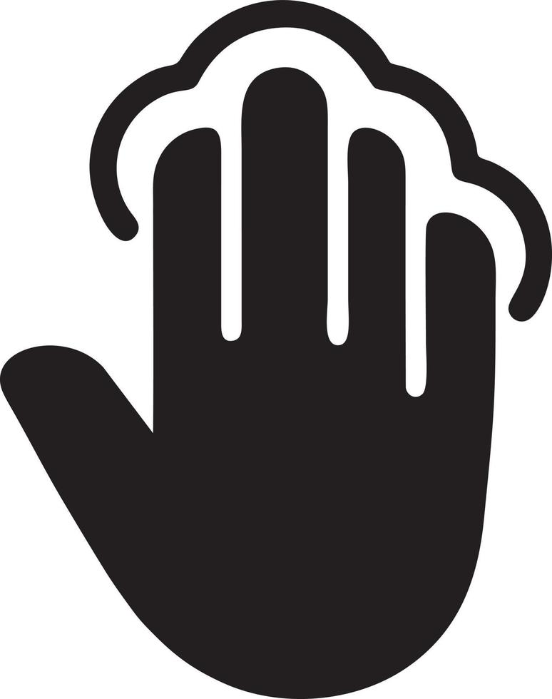 Hand icon symbol vector image. Illustration of the isolated finger hand touch human design. EPS 10