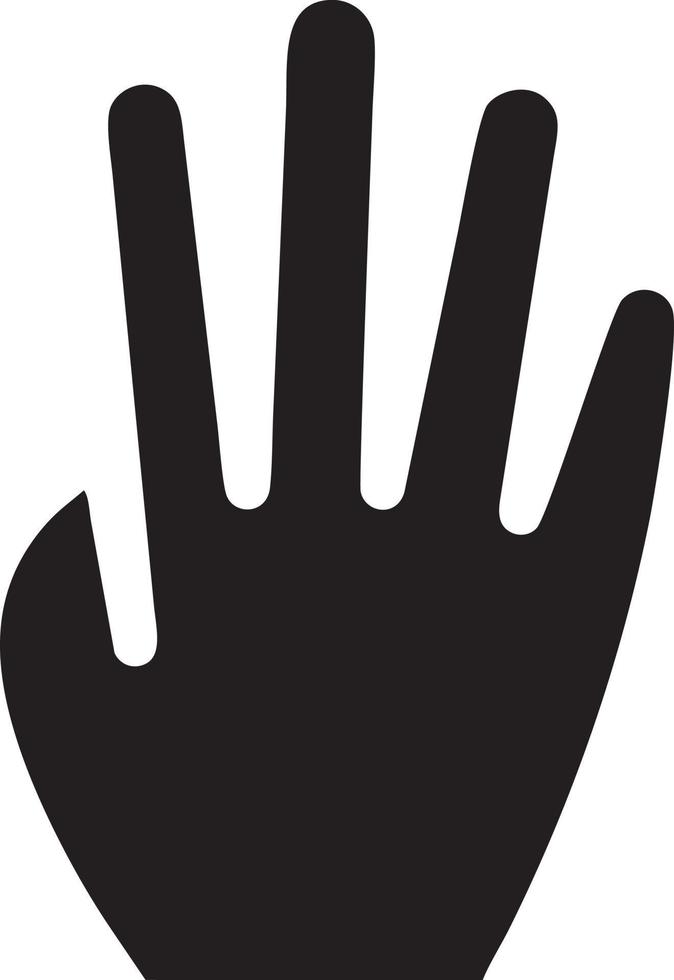 Hand icon symbol vector image. Illustration of the isolated finger hand touch human design. EPS 10