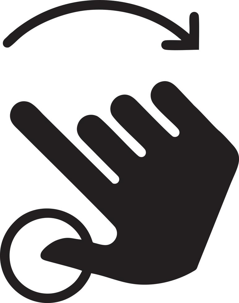 Hand icon symbol vector image. Illustration of the isolated finger hand touch human design. EPS 10