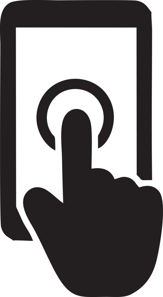 Hand icon symbol vector image. Illustration of the isolated finger hand touch human design. EPS 10