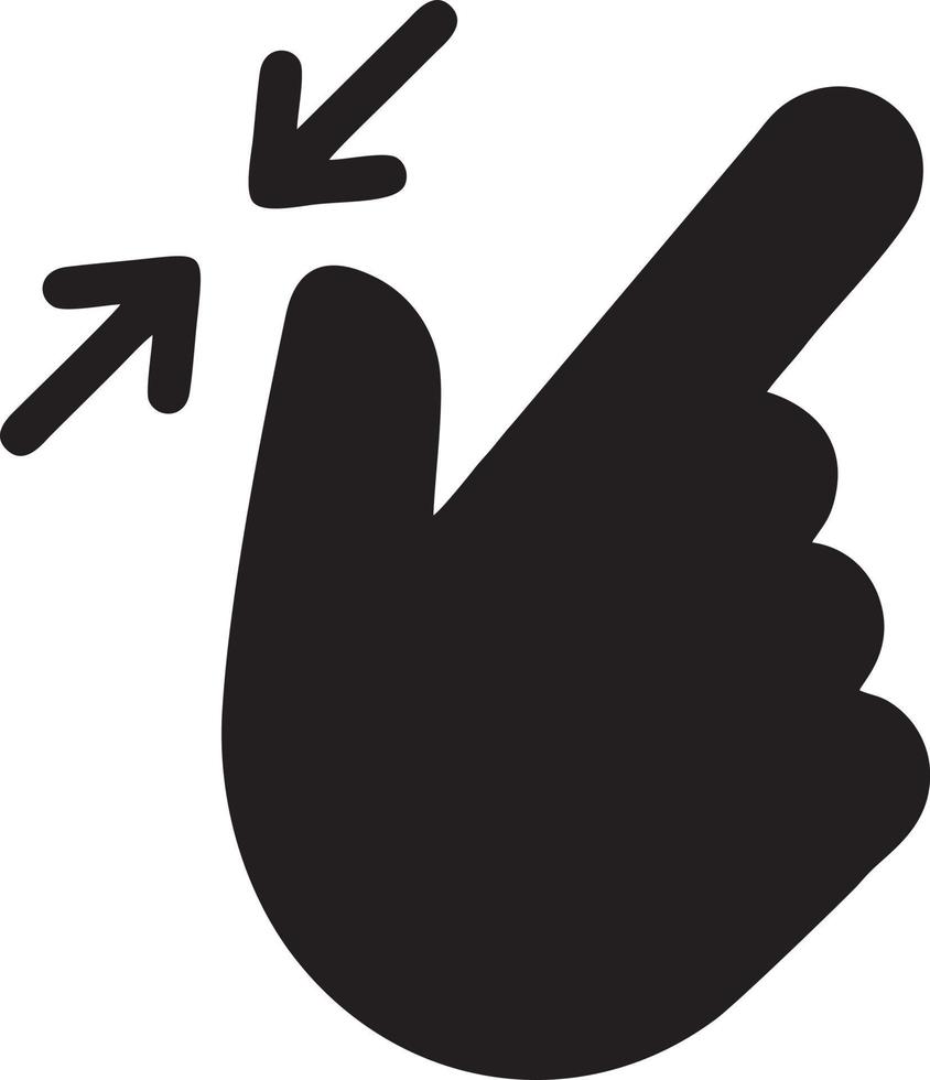 Hand icon symbol vector image. Illustration of the isolated finger hand touch human design. EPS 10