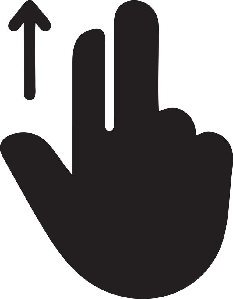 Hand icon symbol vector image. Illustration of the isolated finger hand touch human design. EPS 10