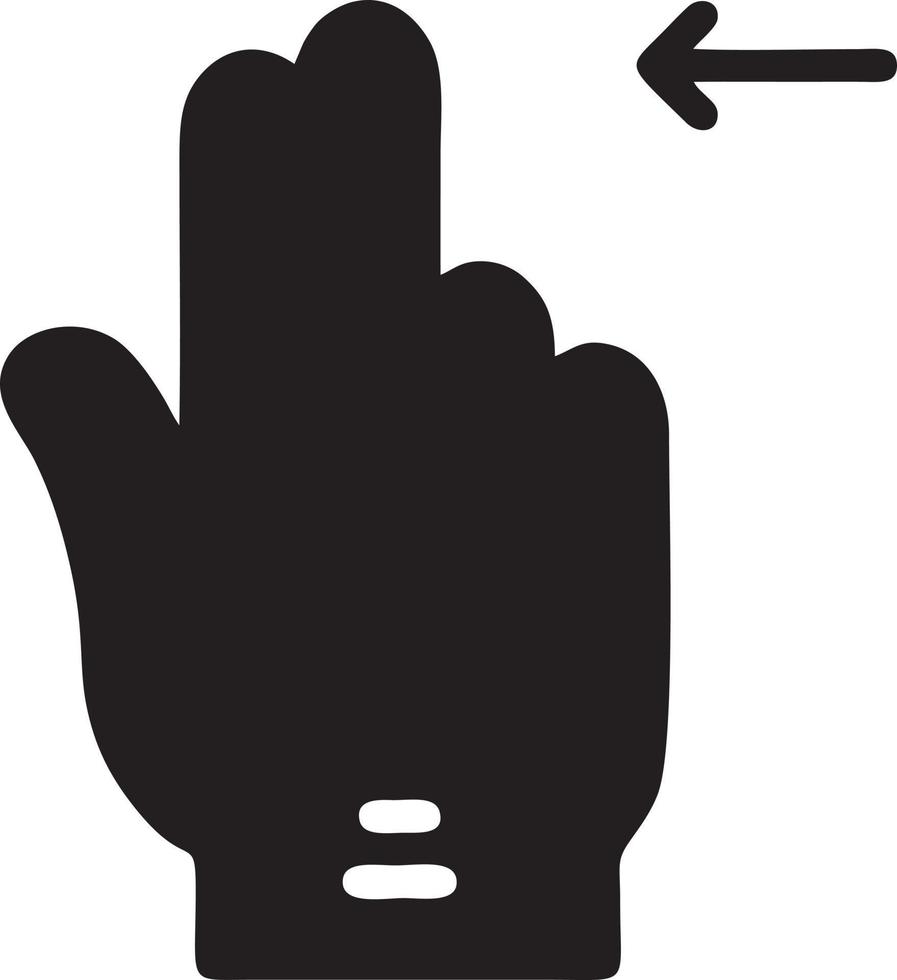 Hand icon symbol vector image. Illustration of the isolated finger hand touch human design. EPS 10