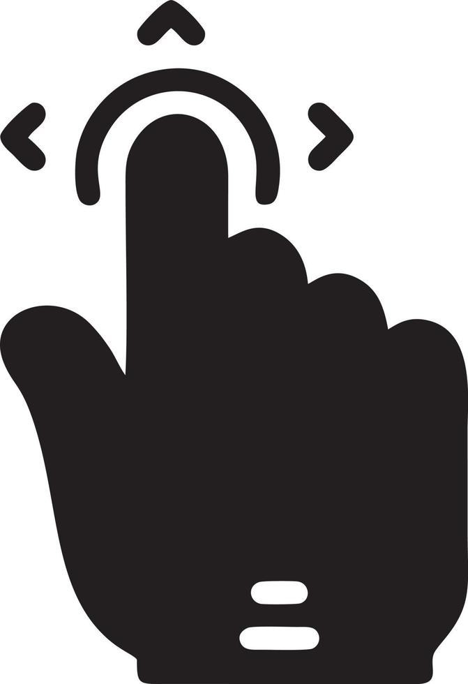 Hand icon symbol vector image. Illustration of the isolated finger hand touch human design. EPS 10