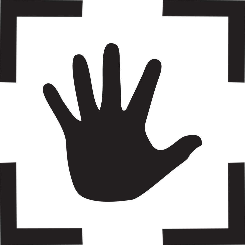 Hand icon symbol vector image. Illustration of the isolated finger hand touch human design. EPS 10