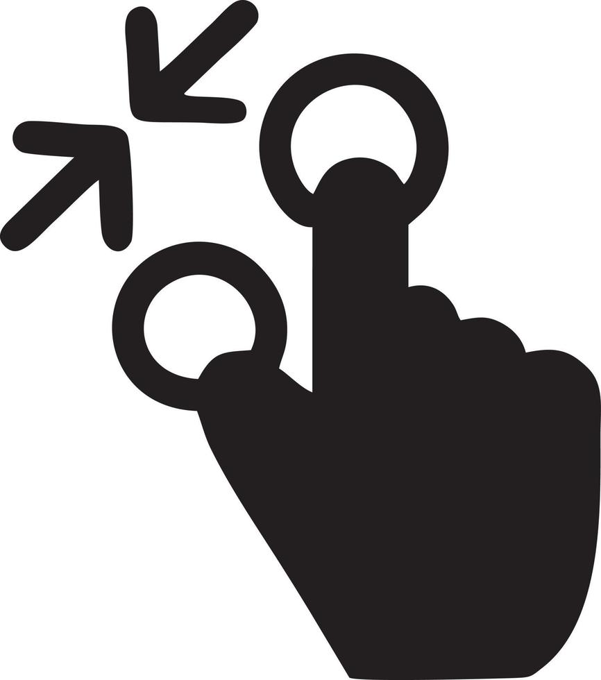 Hand icon symbol vector image. Illustration of the isolated finger hand touch human design. EPS 10