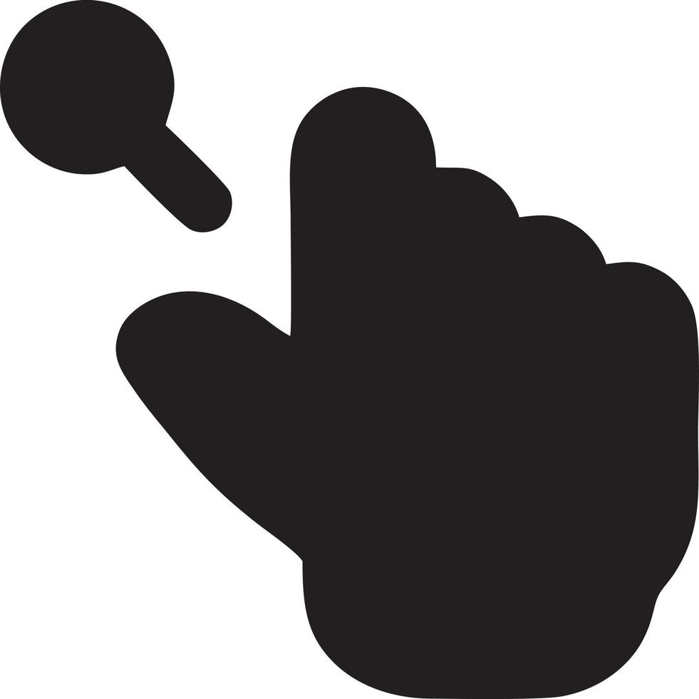 Hand icon symbol vector image. Illustration of the isolated finger hand touch human design. EPS 10