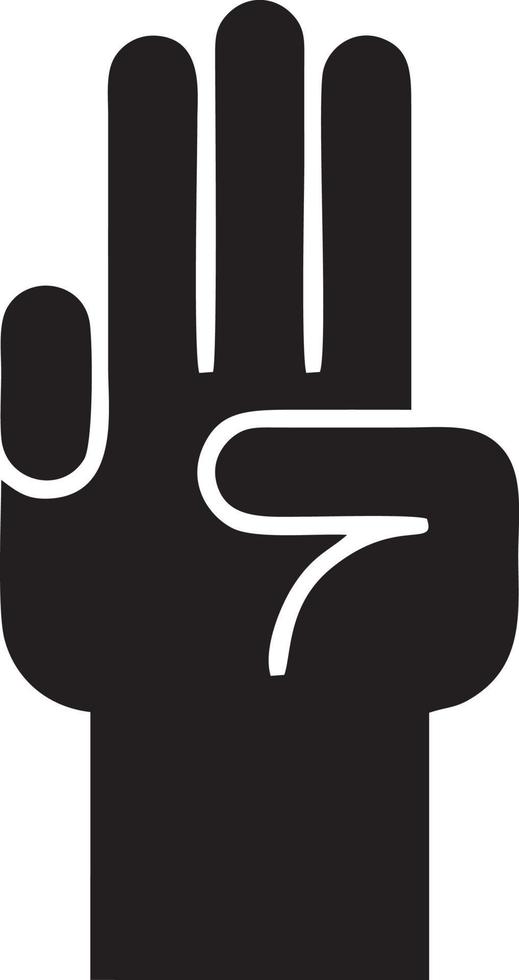 Hand icon symbol vector image. Illustration of the isolated finger hand touch human design. EPS 10