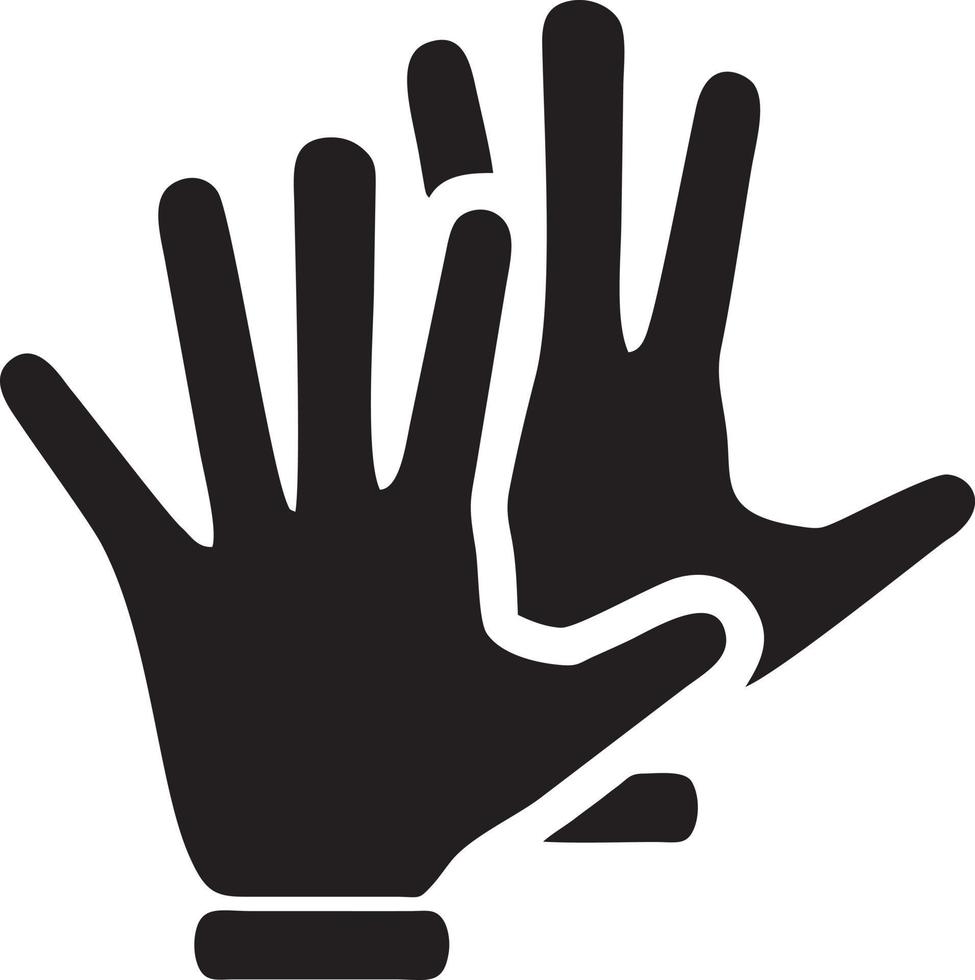 Hand icon symbol vector image. Illustration of the isolated finger hand touch human design. EPS 10