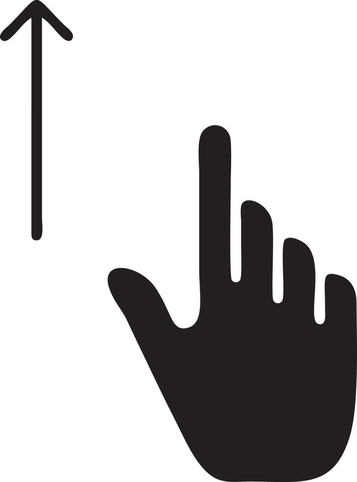 Hand icon symbol vector image. Illustration of the isolated finger hand touch human design. EPS 10