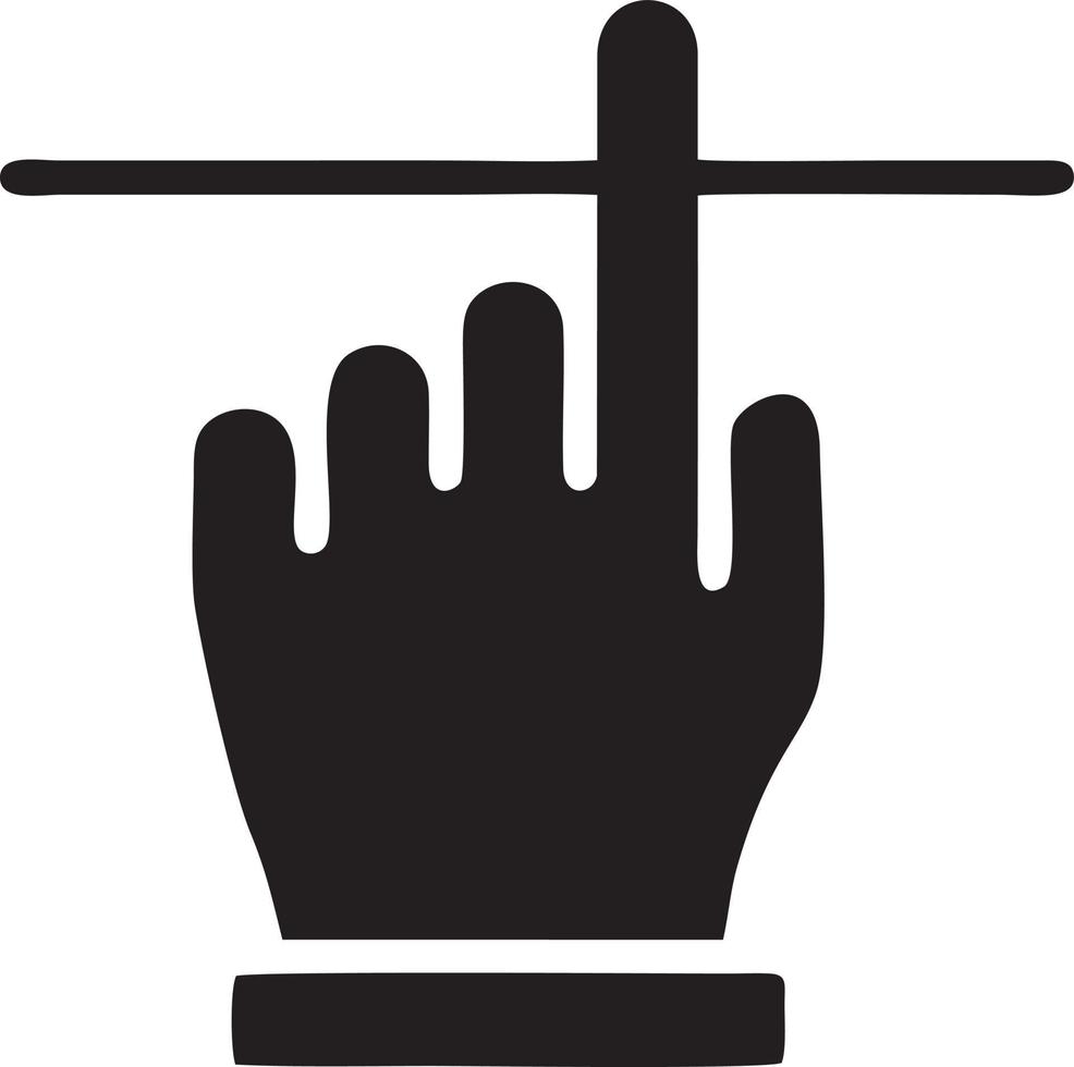 Hand icon symbol vector image. Illustration of the isolated finger hand touch human design. EPS 10