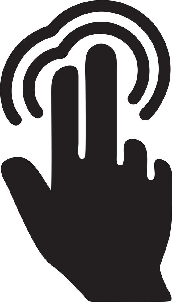 Hand icon symbol vector image. Illustration of the isolated finger hand touch human design. EPS 10