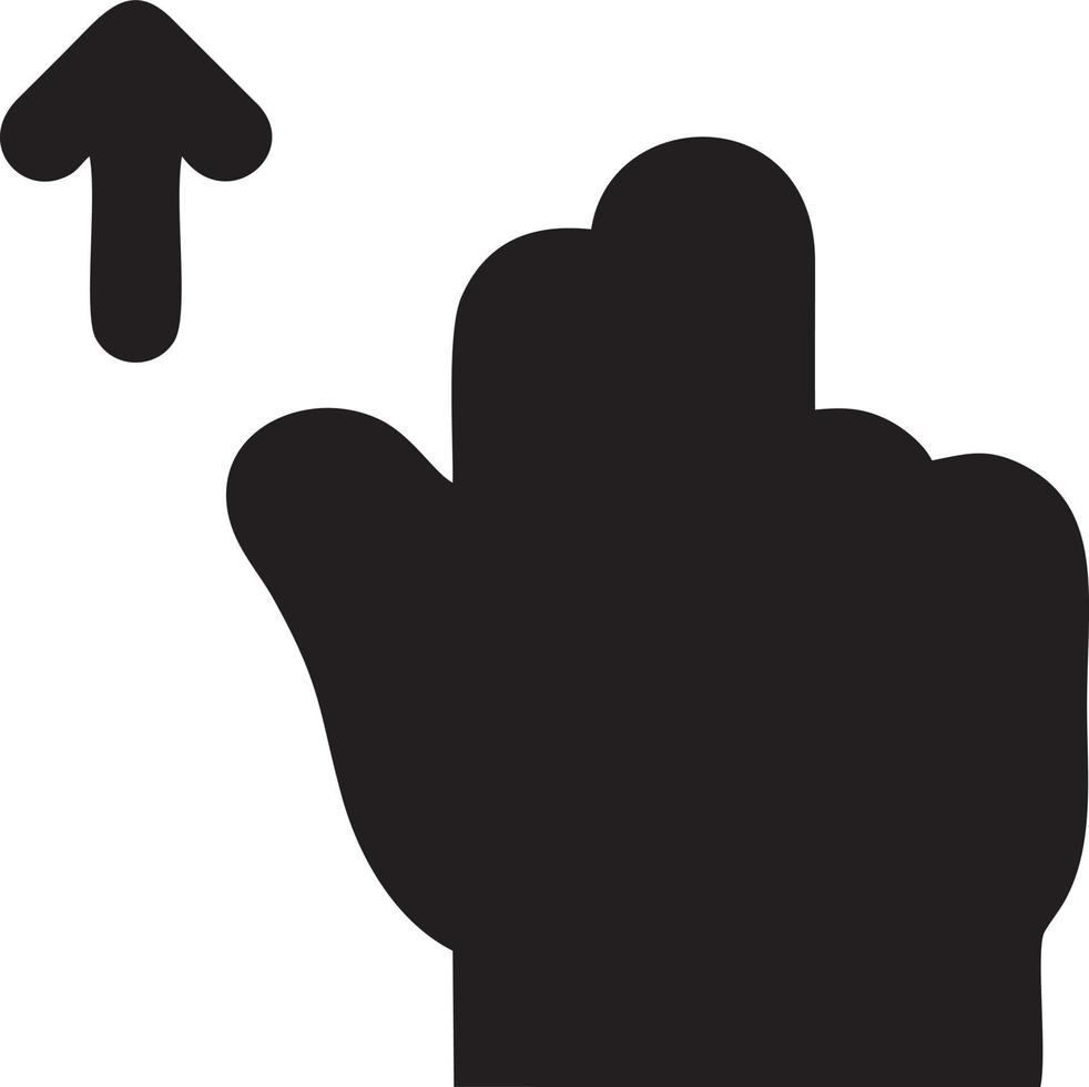 Hand icon symbol vector image. Illustration of the isolated finger hand touch human design. EPS 10