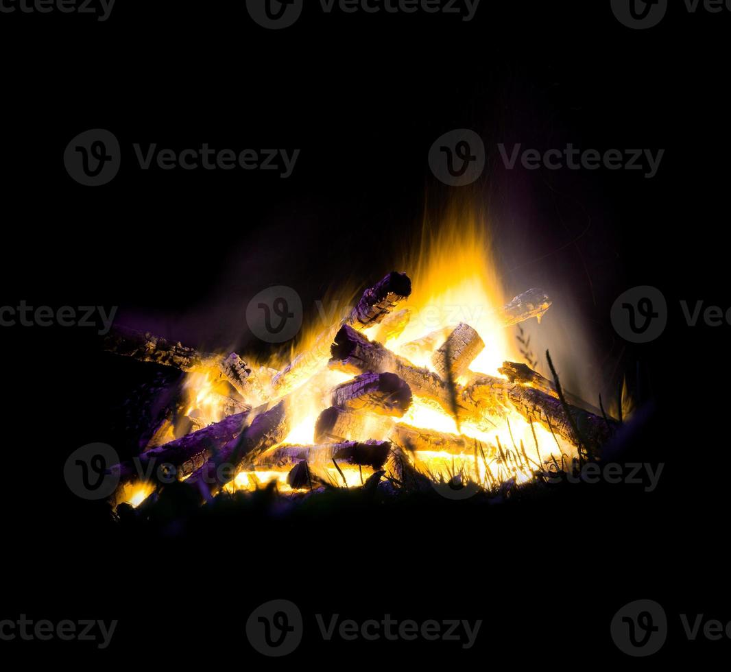 Fire flame isolate on black background. Burn flames, abstract texture. Art design for fire pattern, flame texture. photo