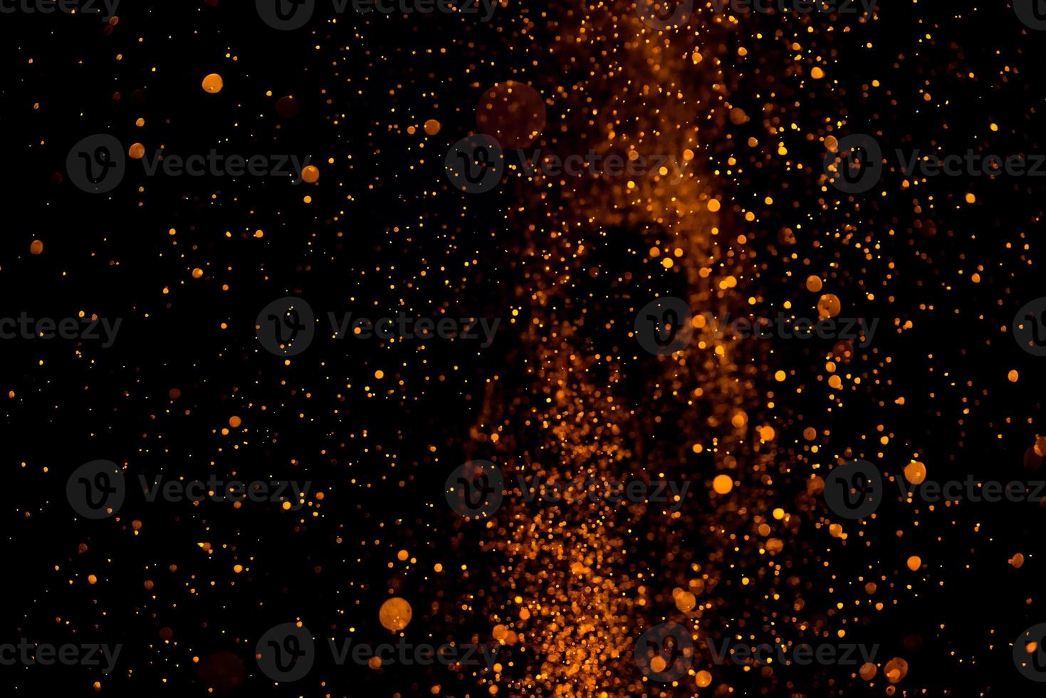 Fire flame isolate on black background. Burn flames, abstract texture. Art design for fire pattern, flame texture. photo