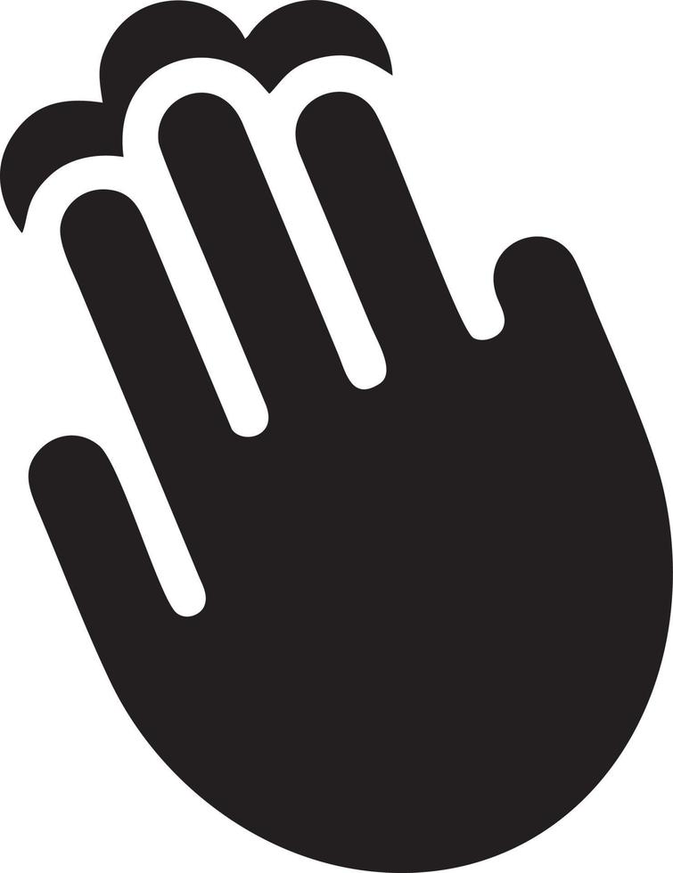 Hand icon symbol vector image. Illustration of the isolated finger hand touch human design. EPS 10