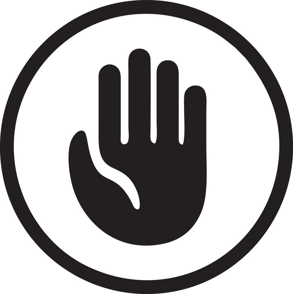 Hand icon symbol vector image. Illustration of the isolated finger hand touch human design. EPS 10